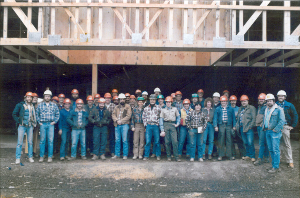 1985 Canyon Place Crew A construction crew posing for a photo